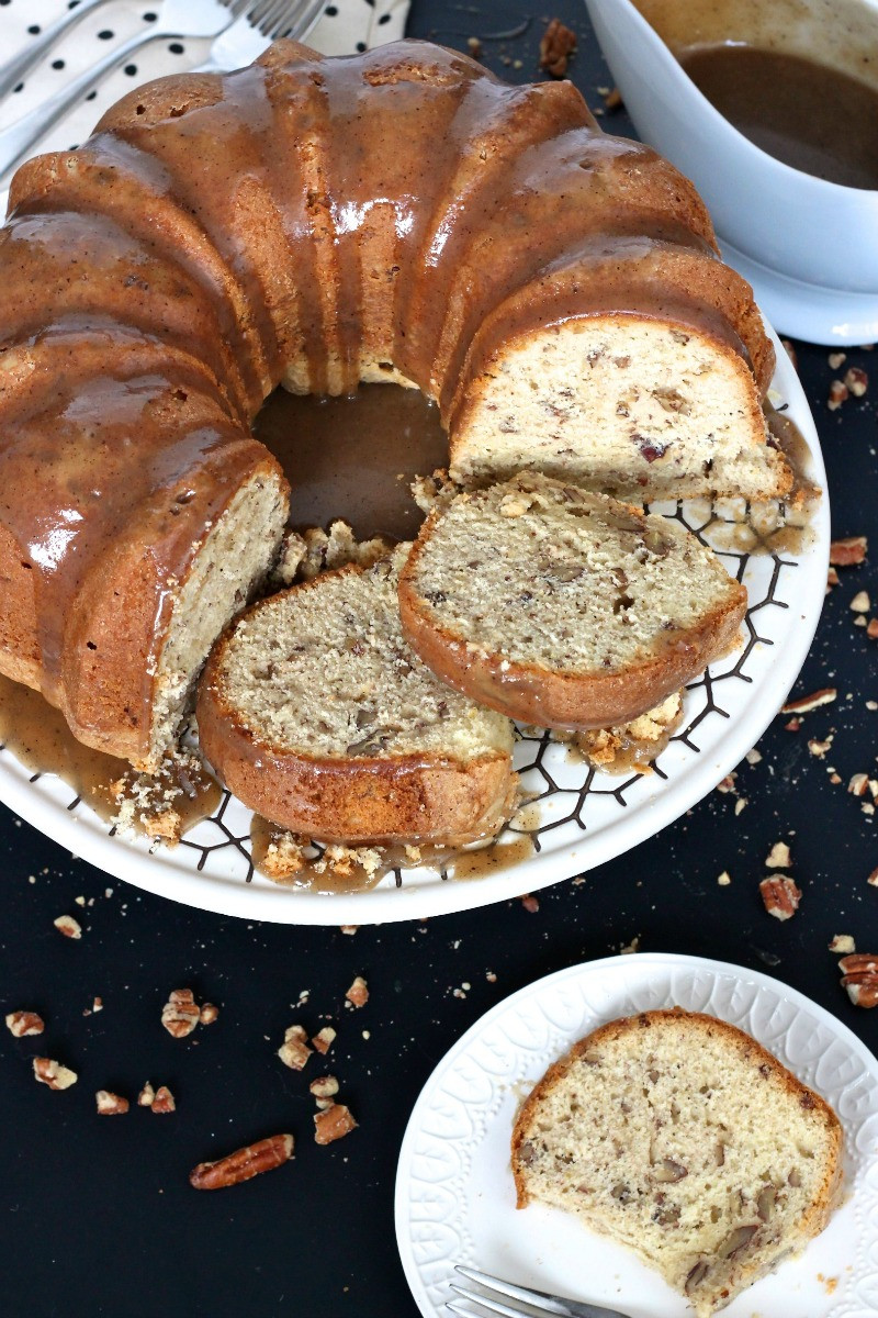 Butter Pecan Pound Cake
 Brown Butter Pecan Pound Cake with Brown Butter Caramel