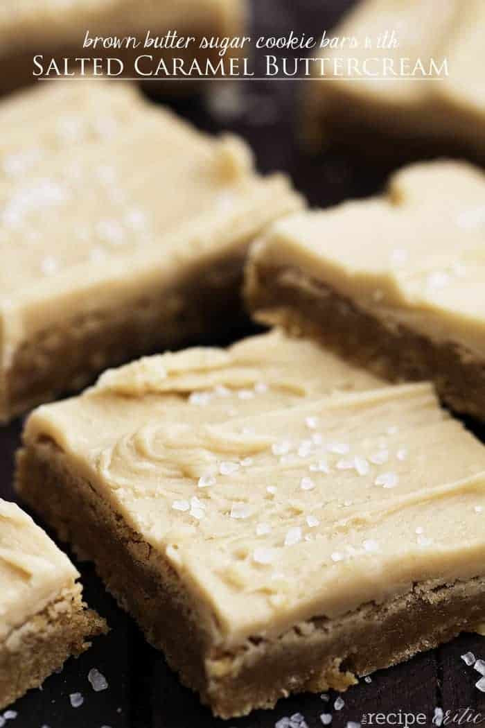 Butter Sugar Cookies
 Brown Butter Sugar Cookie Bars with Salted Caramel