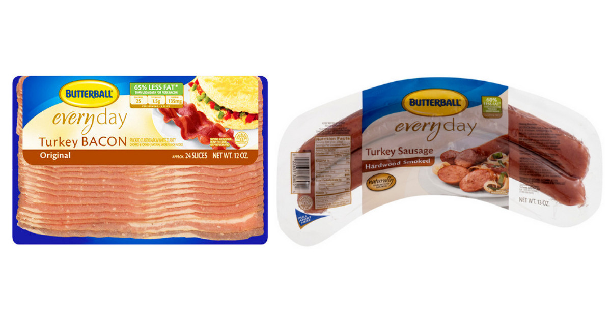 Butterball Turkey Sausage
 Butterball Turkey Bacon 69¢ at Kroger Southern Savers