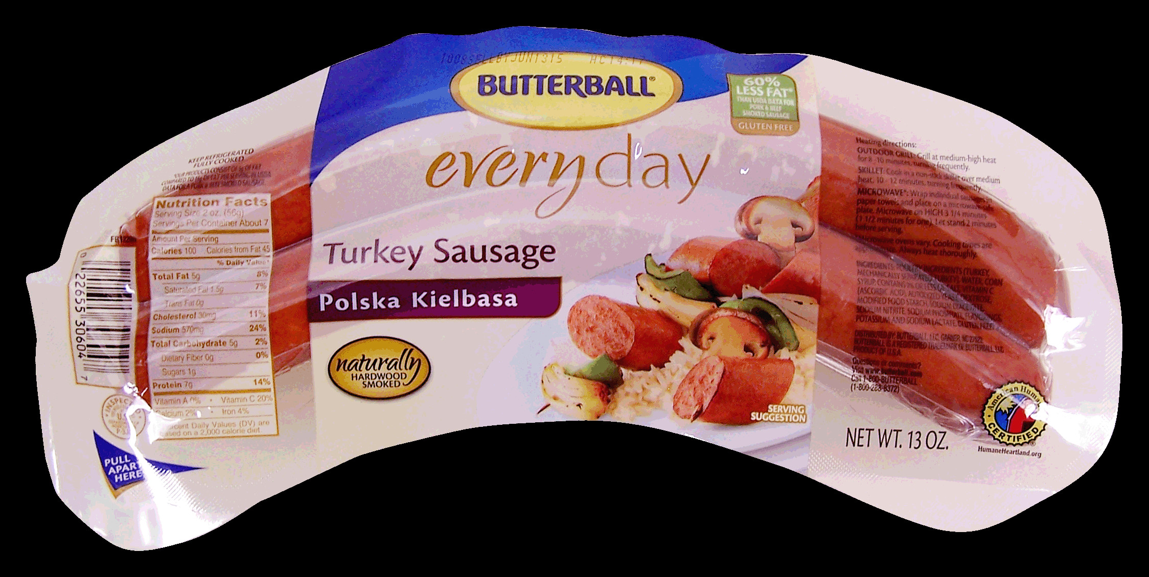 Butterball Turkey Sausage
 butterball turkey sausage nutrition