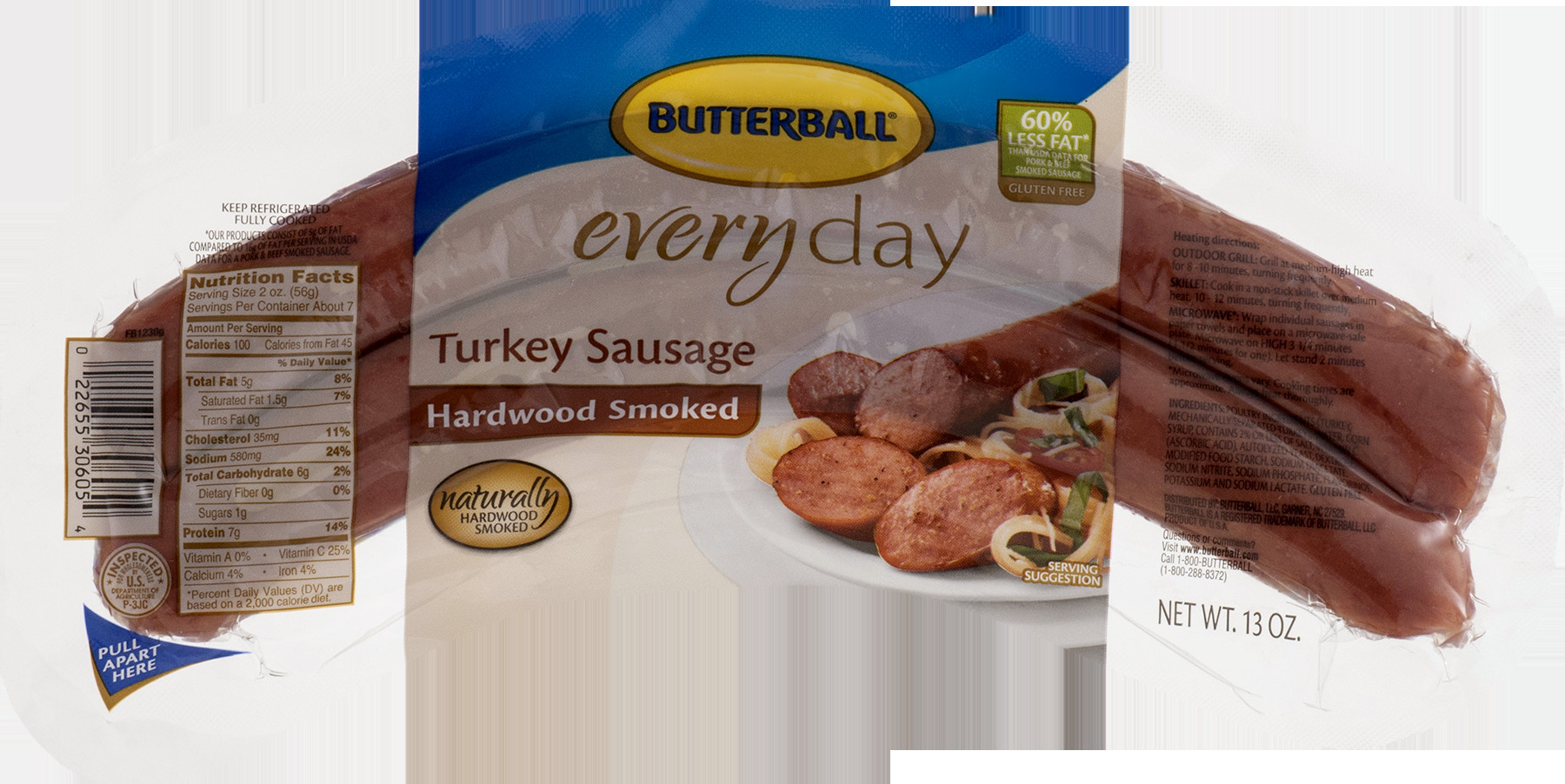 Butterball Turkey Sausage
 butterball turkey sausage nutrition