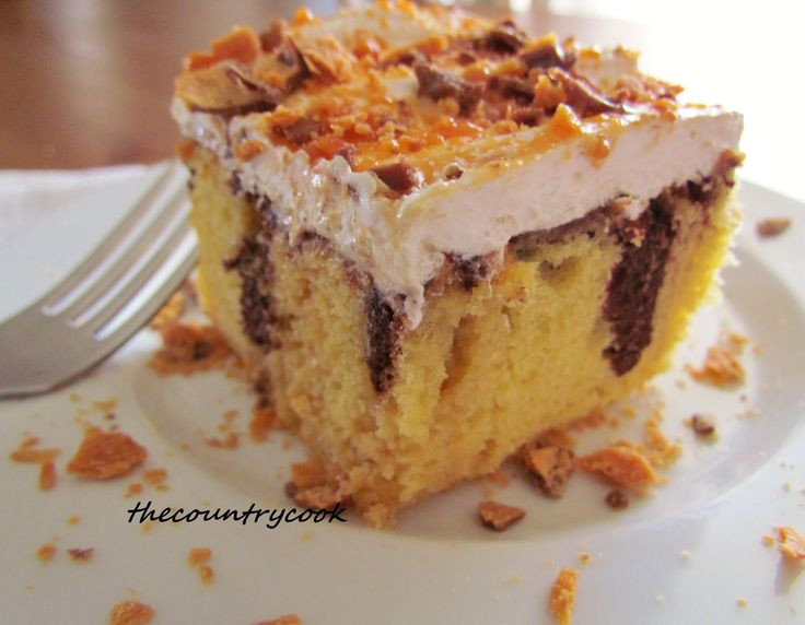 Butterfinger Poke Cake
 Butterfinger Cake Recipe