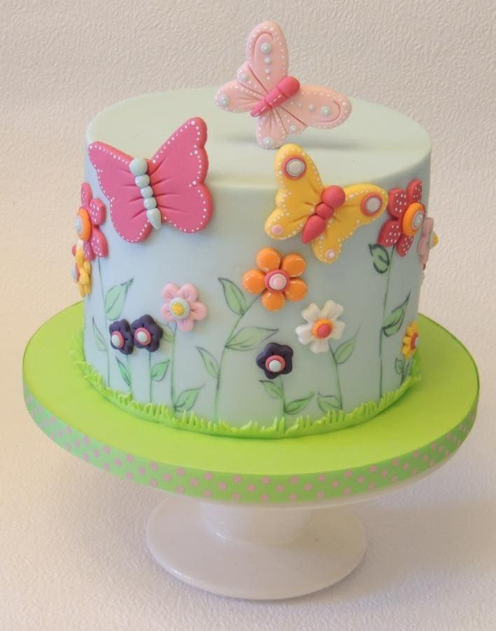 Butterfly Birthday Cake
 Birthday Cake with Butterflies