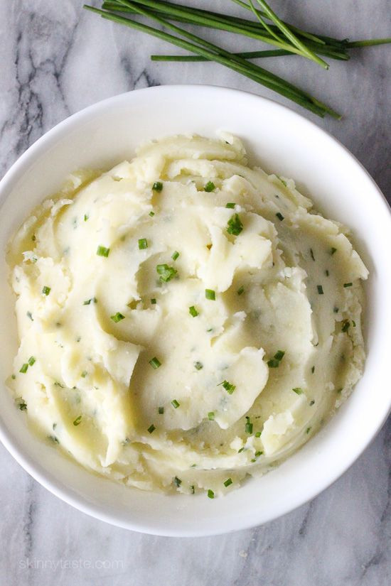 Buttermilk Mashed Potatoes
 Skinny Buttermilk Mashed Potatoes With Chives Recipe