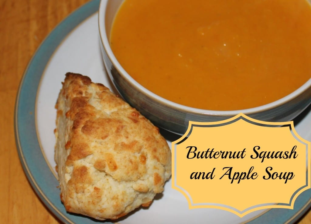 Butternut Squash And Apple Soup
 Butternut Squash and Apple Soup Cheddar Cheese Scones