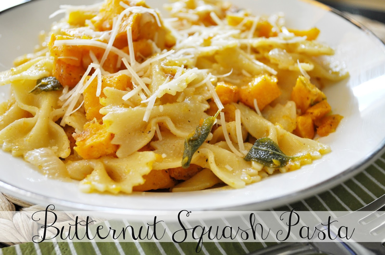 Butternut Squash Pasta
 Suburbs Mama Butternut Squash Pasta with Sage and Browned