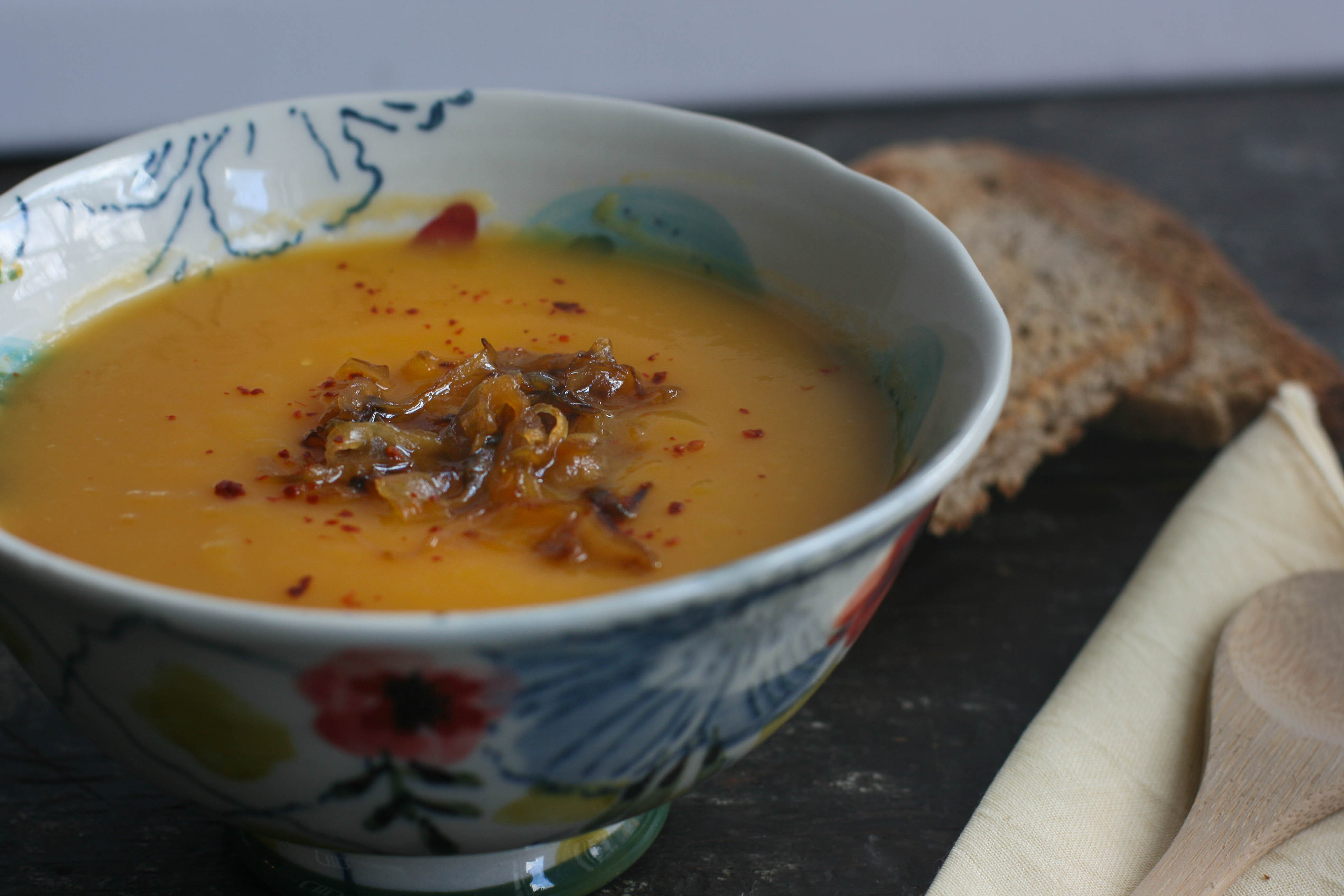 Butternut Squash Soup Coconut Milk
 Butternut squash soup with coconut milk and caramelized