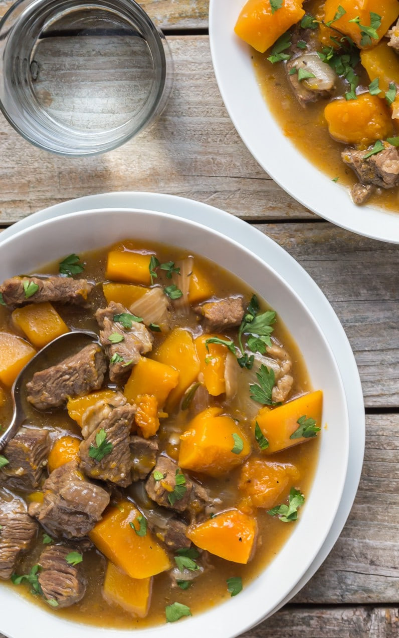 Butternut Squash Stew
 Beef and Butternut Squash Stew recipe Gluten Free paleo