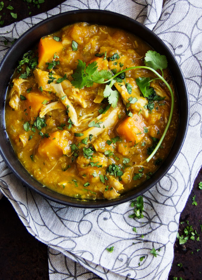 Butternut Squash Stew
 Curried Butternut Squash Lentil and Chicken Stew