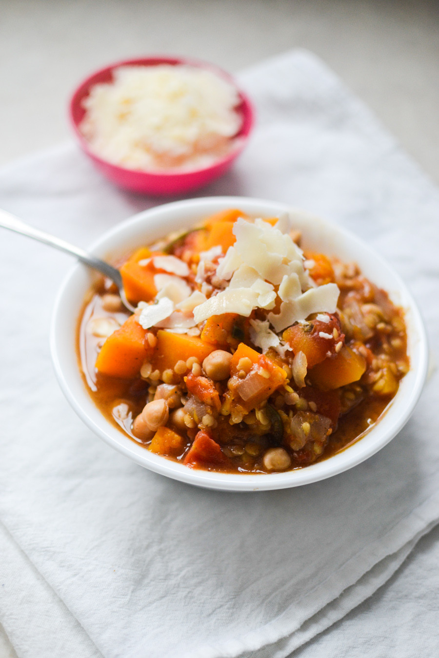 Butternut Squash Stew
 Butternut Squash Chickpea and Red Lentil Stew