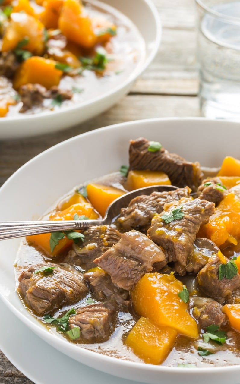 Butternut Squash Stew
 Healthy Beef and Butternut Squash Stew