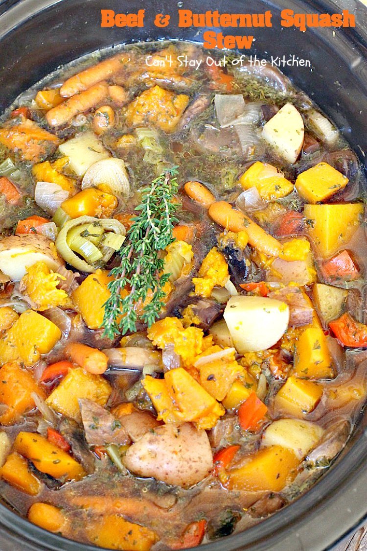 Butternut Squash Stew
 Beef and Butternut Squash Stew Can t Stay Out of the Kitchen