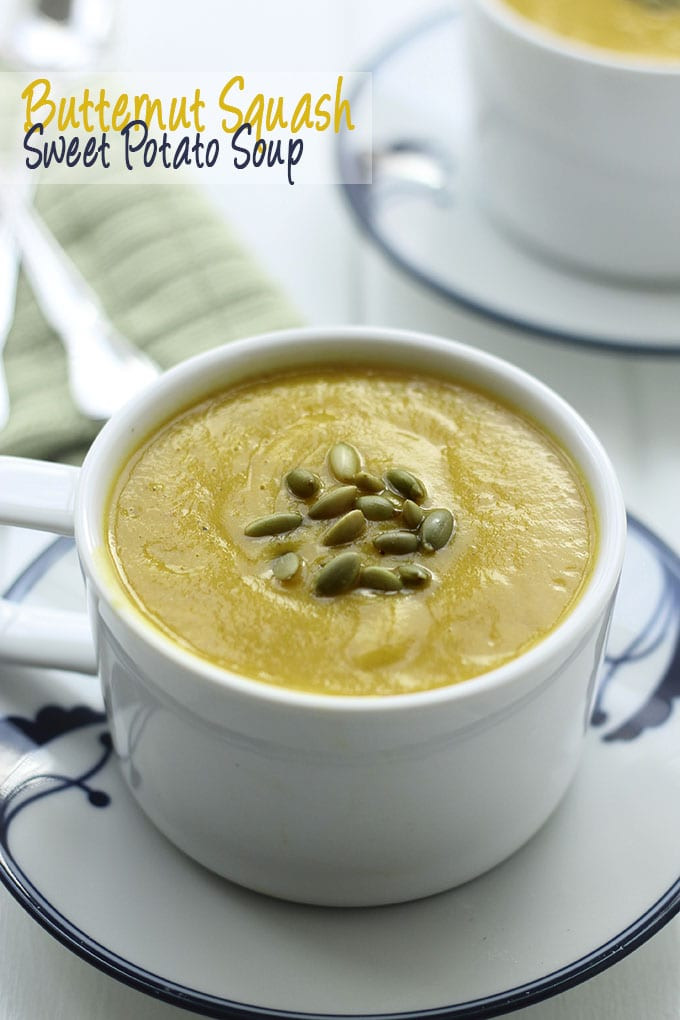 Butternut Squash Sweet Potato Soup
 Butternut Squash and Sweet Potato Soup The Healthy Maven