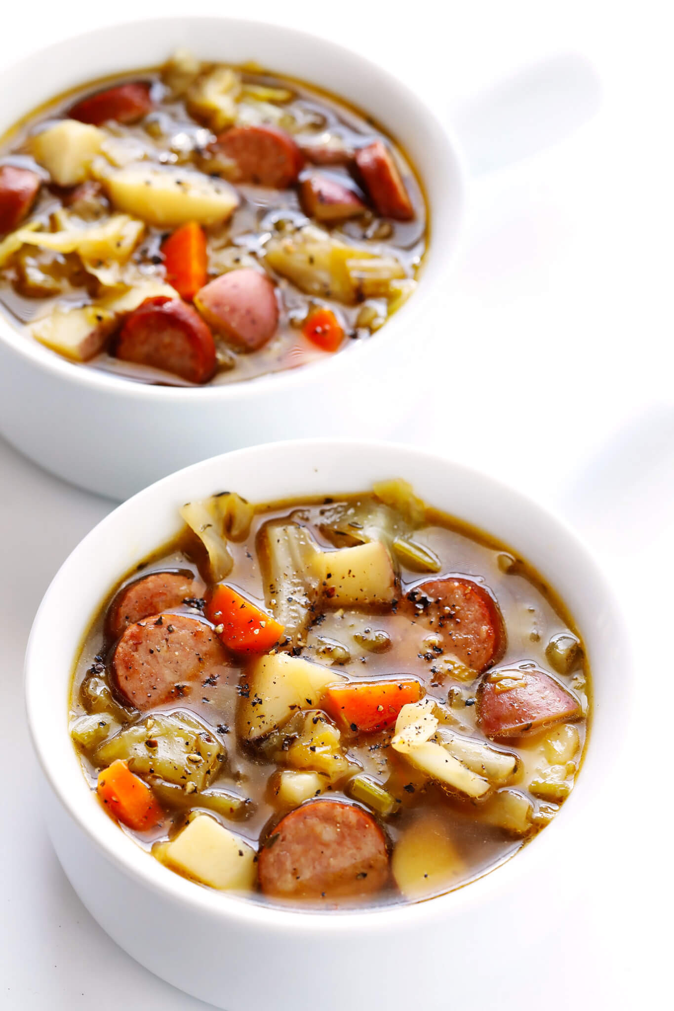 Cabbage And Potato Soup
 Cabbage Sausage and Potato Soup