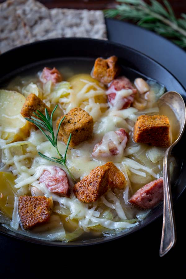 Cabbage And Potato Soup
 slow cooker kielbasa cabbage and potato soup Healthy