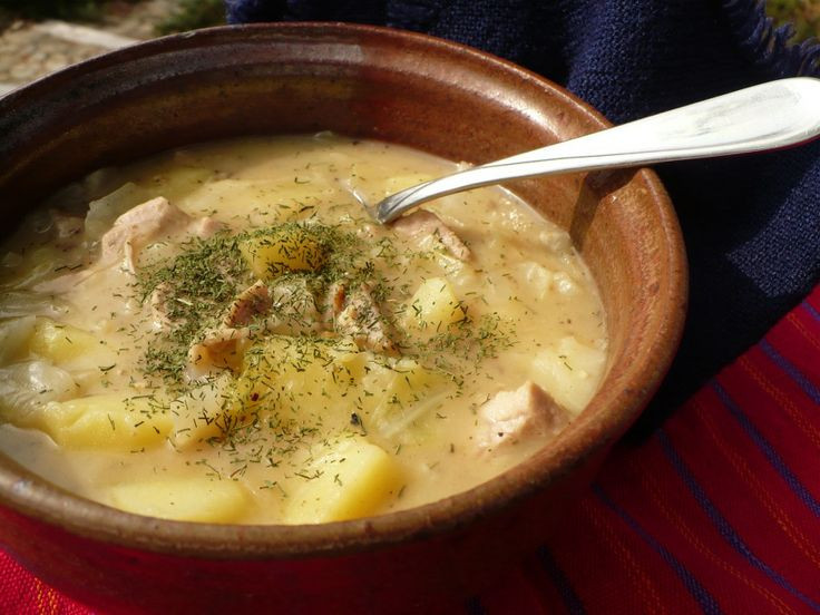 Cabbage And Potato Soup
 Cabbage potato soup just made this with a few changes