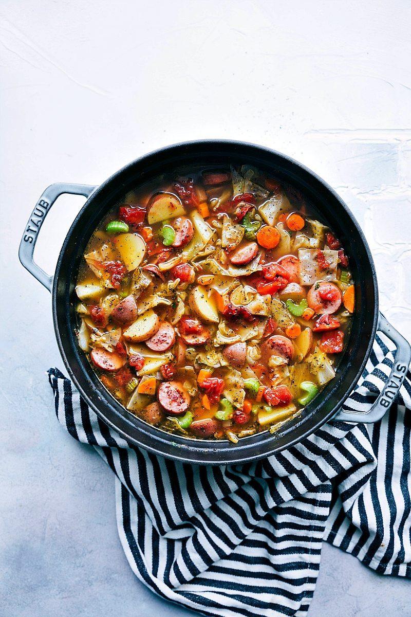 Cabbage And Potato Soup
 Sausage Potato and Cabbage Soup