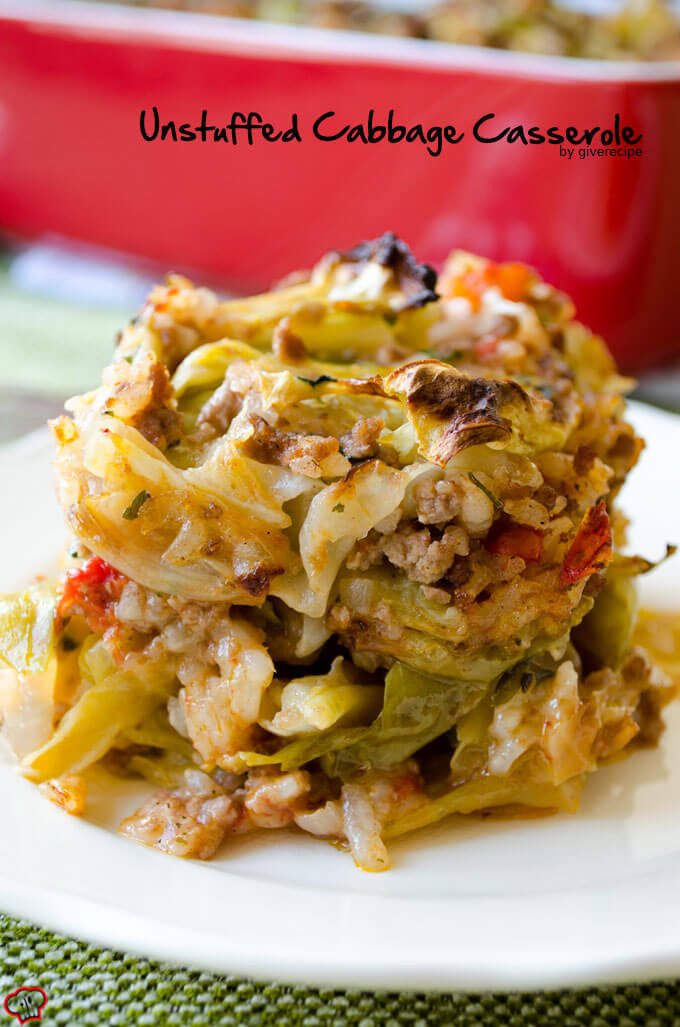 Cabbage Casserole Recipes
 Unstuffed Cabbage Casserole [Video] Give Recipe