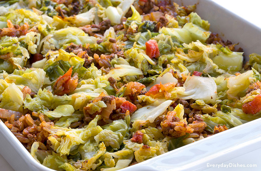 Cabbage Casserole With Ground Beef And Rice
 ground beef and cabbage casserole no tomatoes