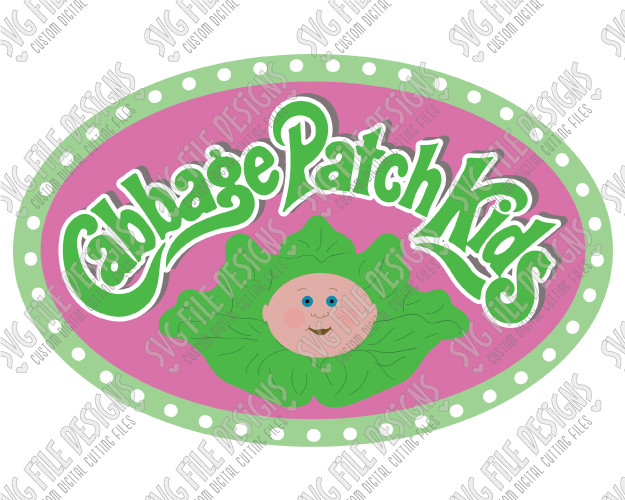 Cabbage Patch Kids Logo
 Cabbage Patch Kids Logo Cut File Set For Halloween Kid’s