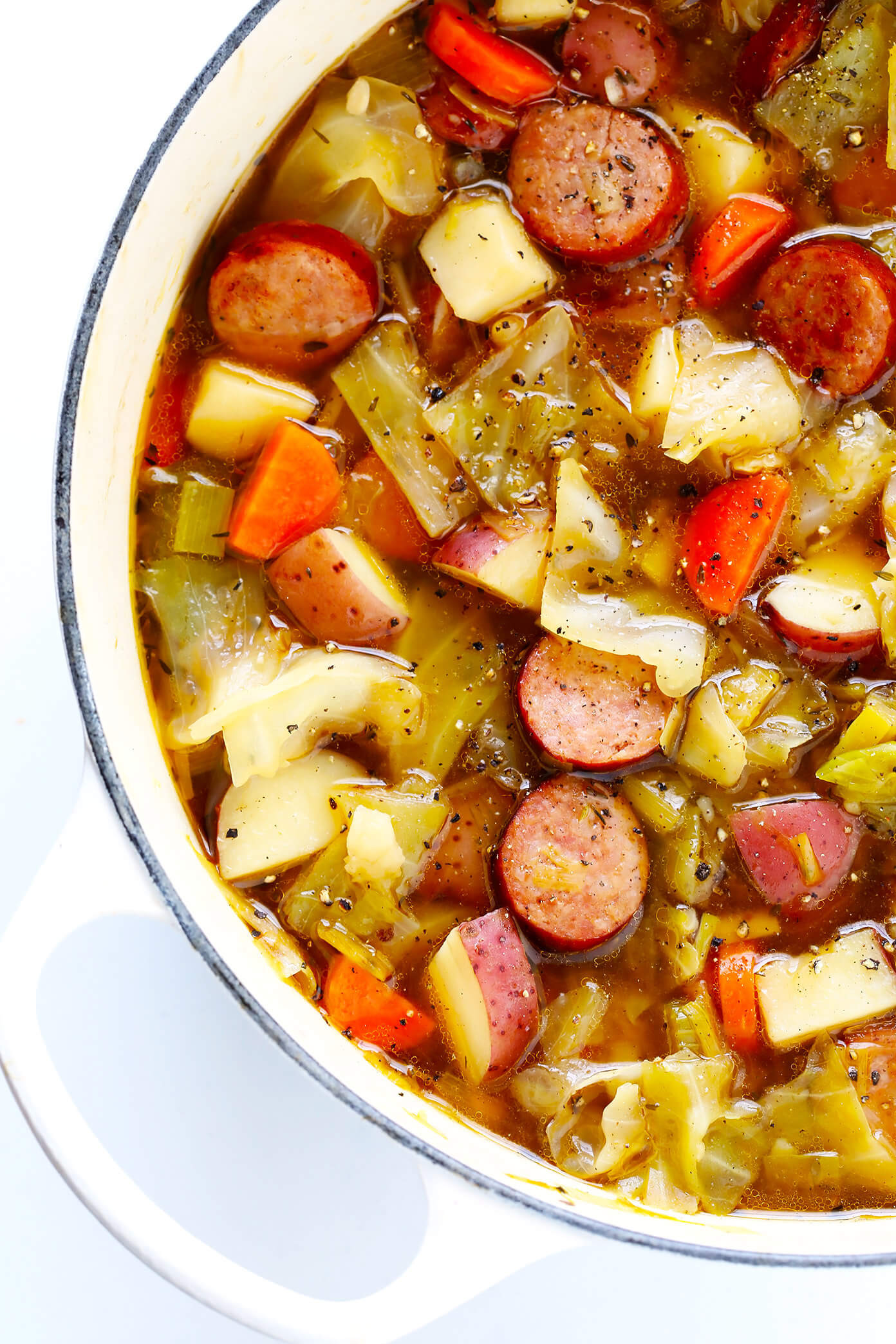 Cabbage Potato Soup
 Cabbage Sausage and Potato Soup