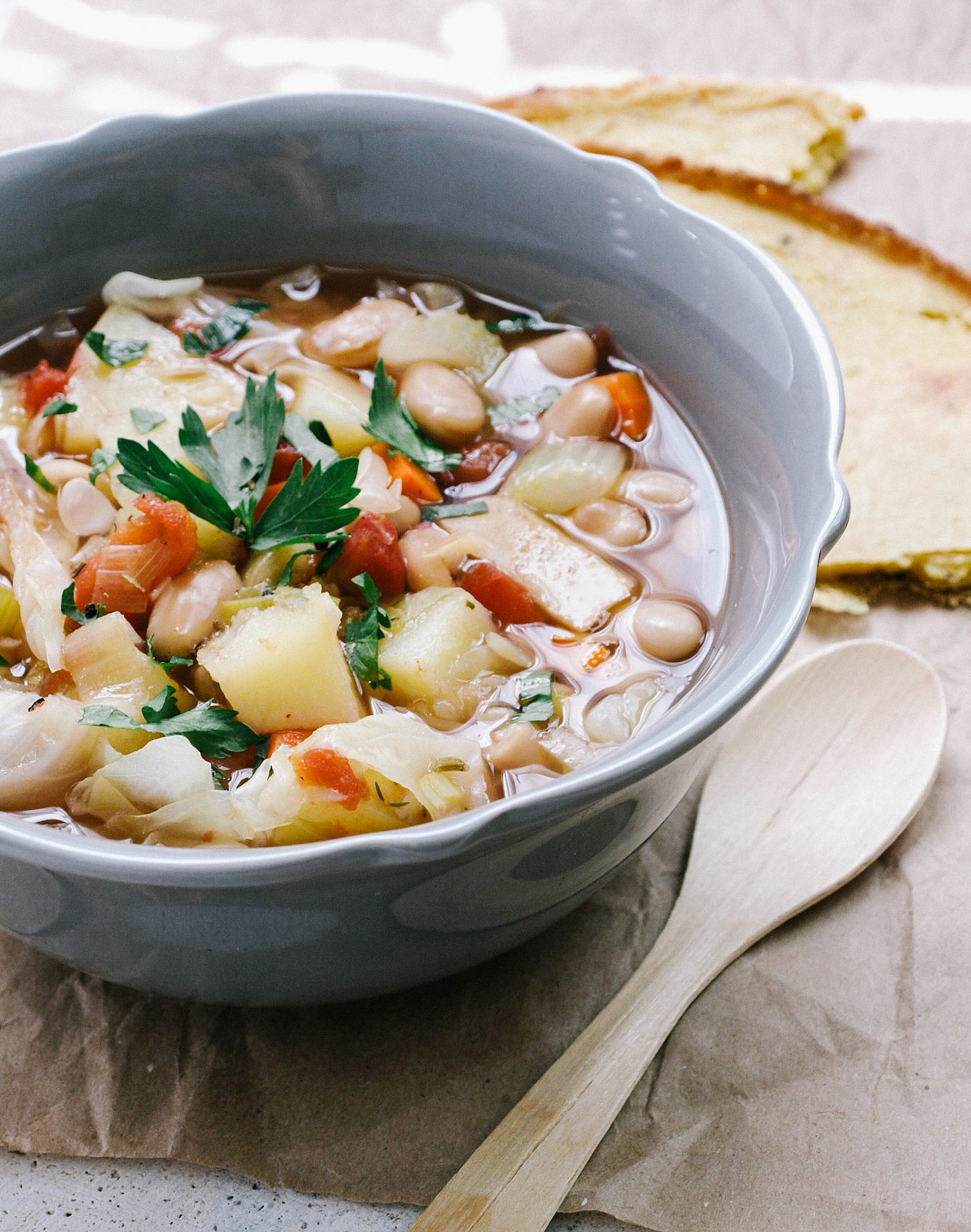 Cabbage Potato Soup
 RUSTIC CABBAGE POTATO & WHITE BEAN SOUP THE SIMPLE