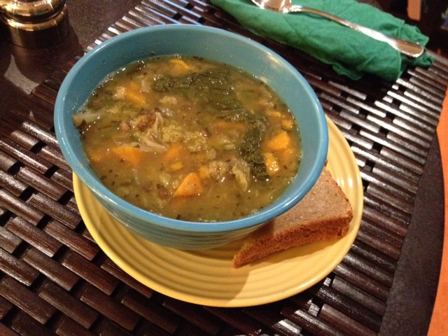 Cabbage Potato Soup
 sweet potato cabbage soup