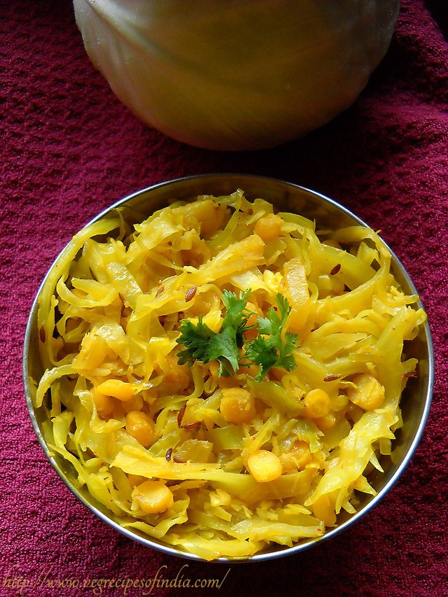 Cabbage Recipes Indian
 cabbage upkari recipe cabbage chana dal recipe