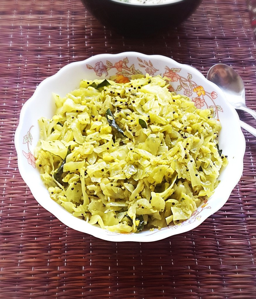 Cabbage Recipes Indian
 Cabbage with coconut stir fry recipe Cabbage Senagapappu