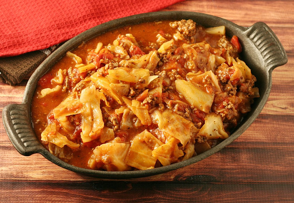 Cabbage Roll Casserole
 Unstuffed Cabbage Roll Casserole SundaySupper Yours and