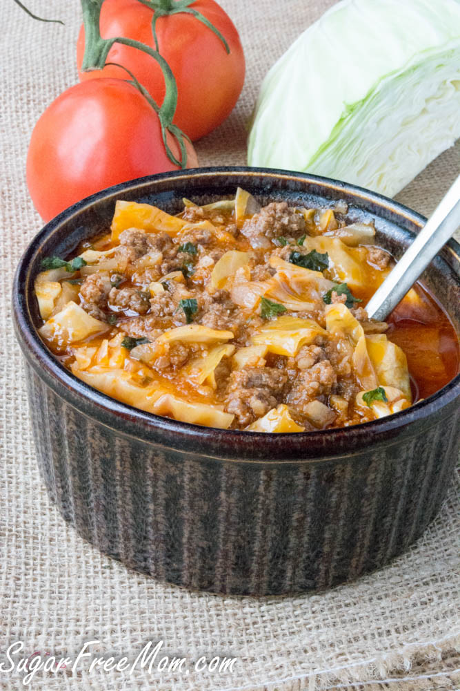 Cabbage Roll Soup
 Crock Pot Low Carb Un Stuffed Cabbage Roll Soup