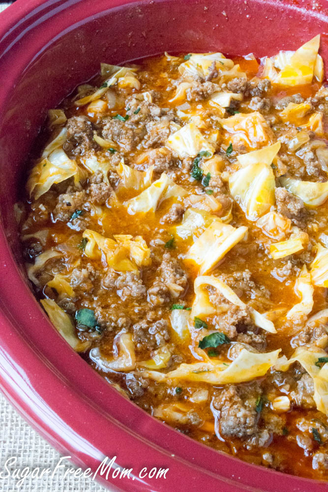 Cabbage Roll Soup Recipe
 Crock Pot Low Carb Cabbage Roll Soup