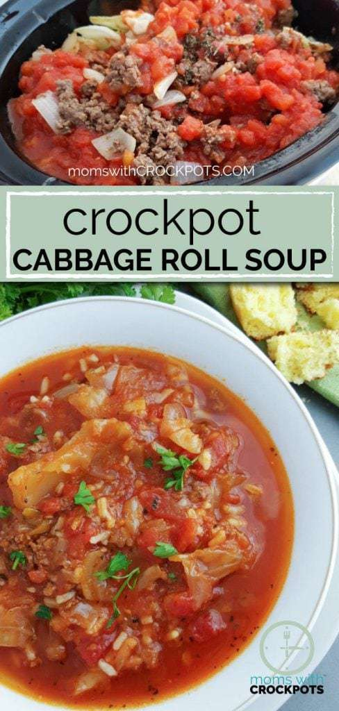 Cabbage Roll Soup Recipe
 Crockpot Cabbage Roll Soup Moms with Crockpots