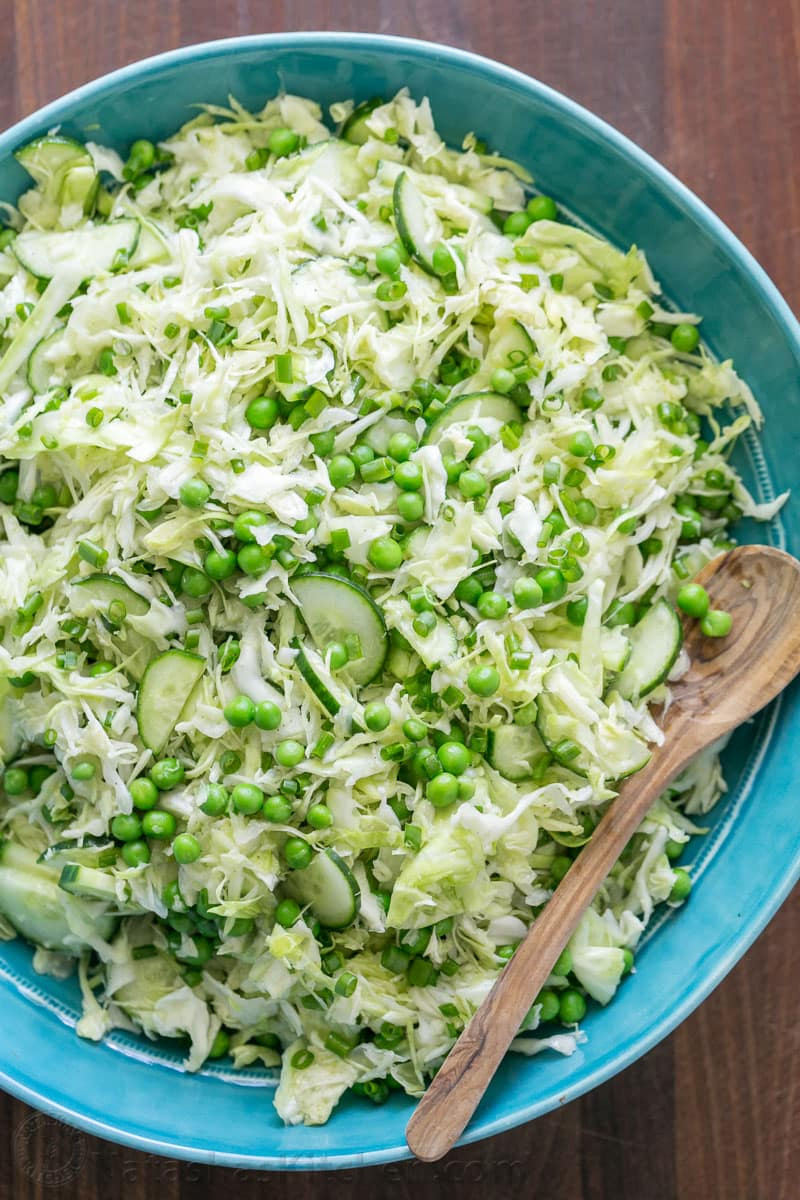 Cabbage Salad Recipe
 Cabbage and Pea Salad Recipe NatashasKitchen