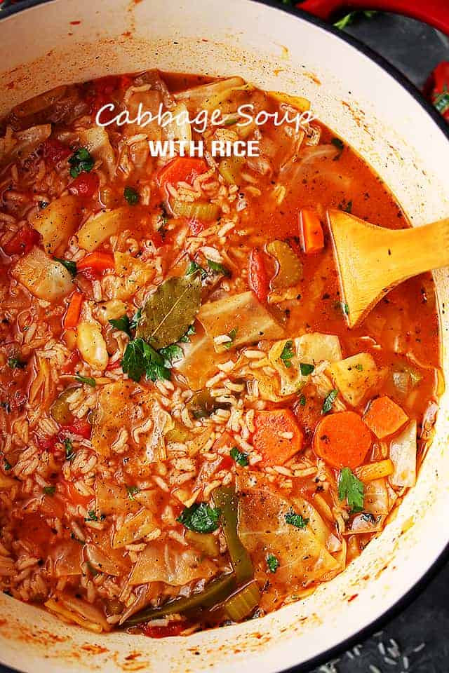 Cabbage Soup Recipe
 Cabbage Soup with Rice Diethood