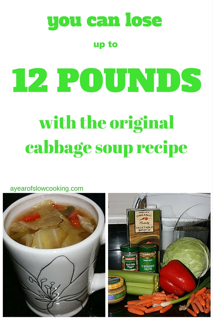 Cabbage Soup Recipe Diet
 Cabbage Soup Diet CrockPot Recipe A Year of Slow Cooking