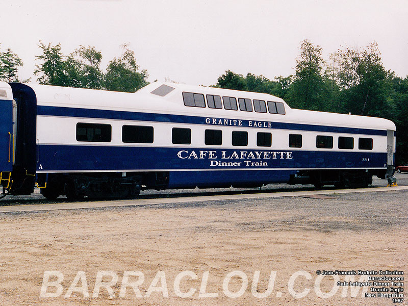 Cafe Lafayette Dinner Train
 Coaches and passenger cars Barraclou