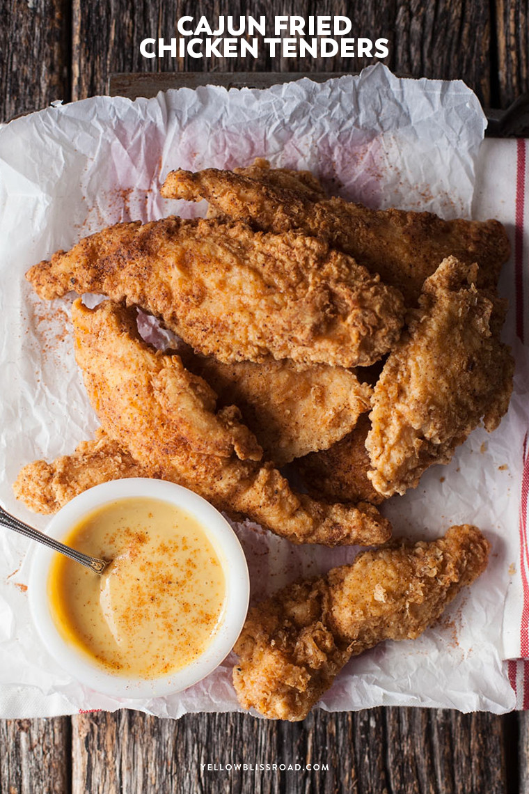 Cajun Fried Chicken
 Crispy Fried Cajun Chicken Tenders Yellow Bliss Road