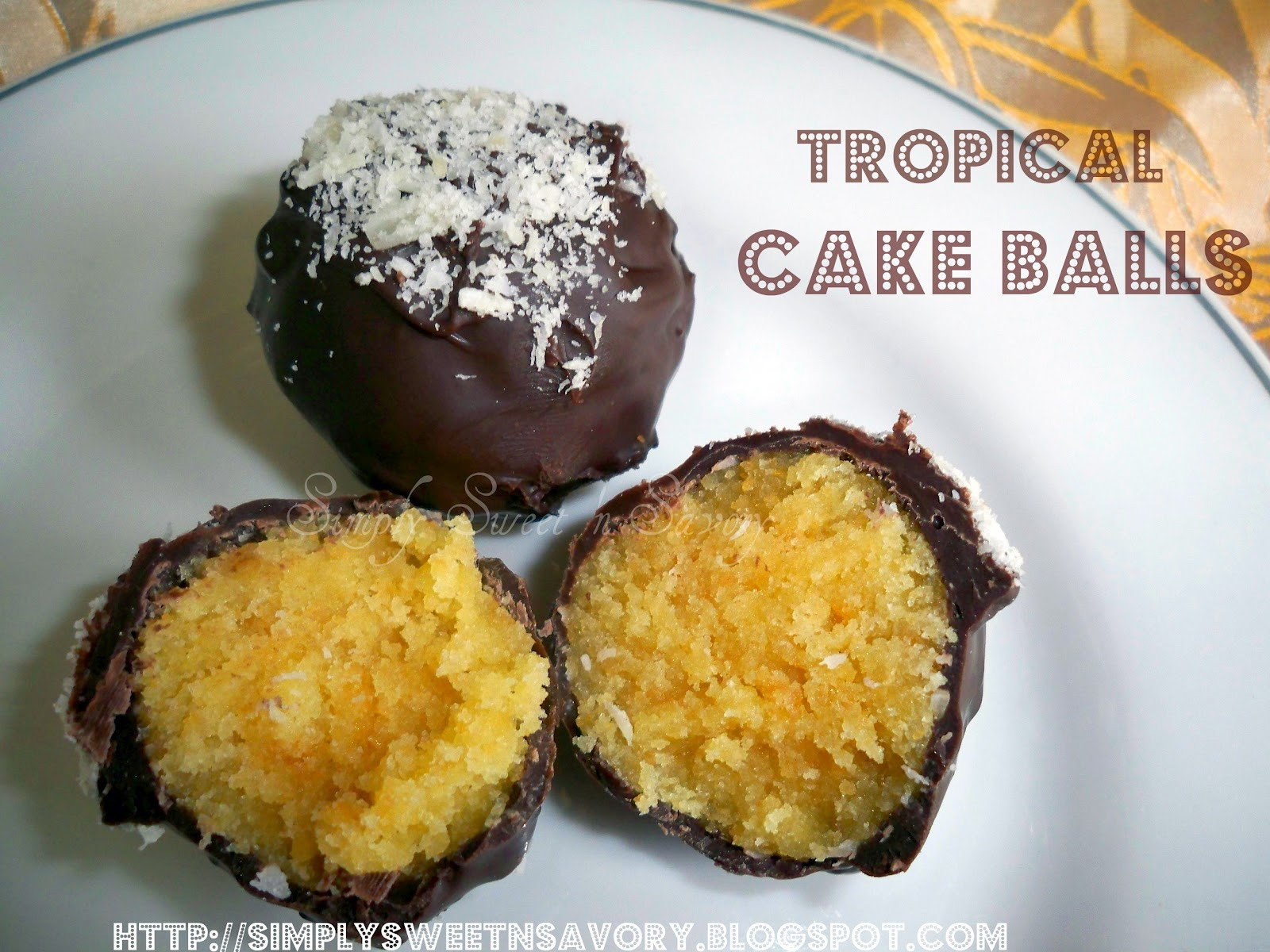 Cake Balls Recipe
 Simply Sweet n Savory Tropical Cake Balls Tagged & Award