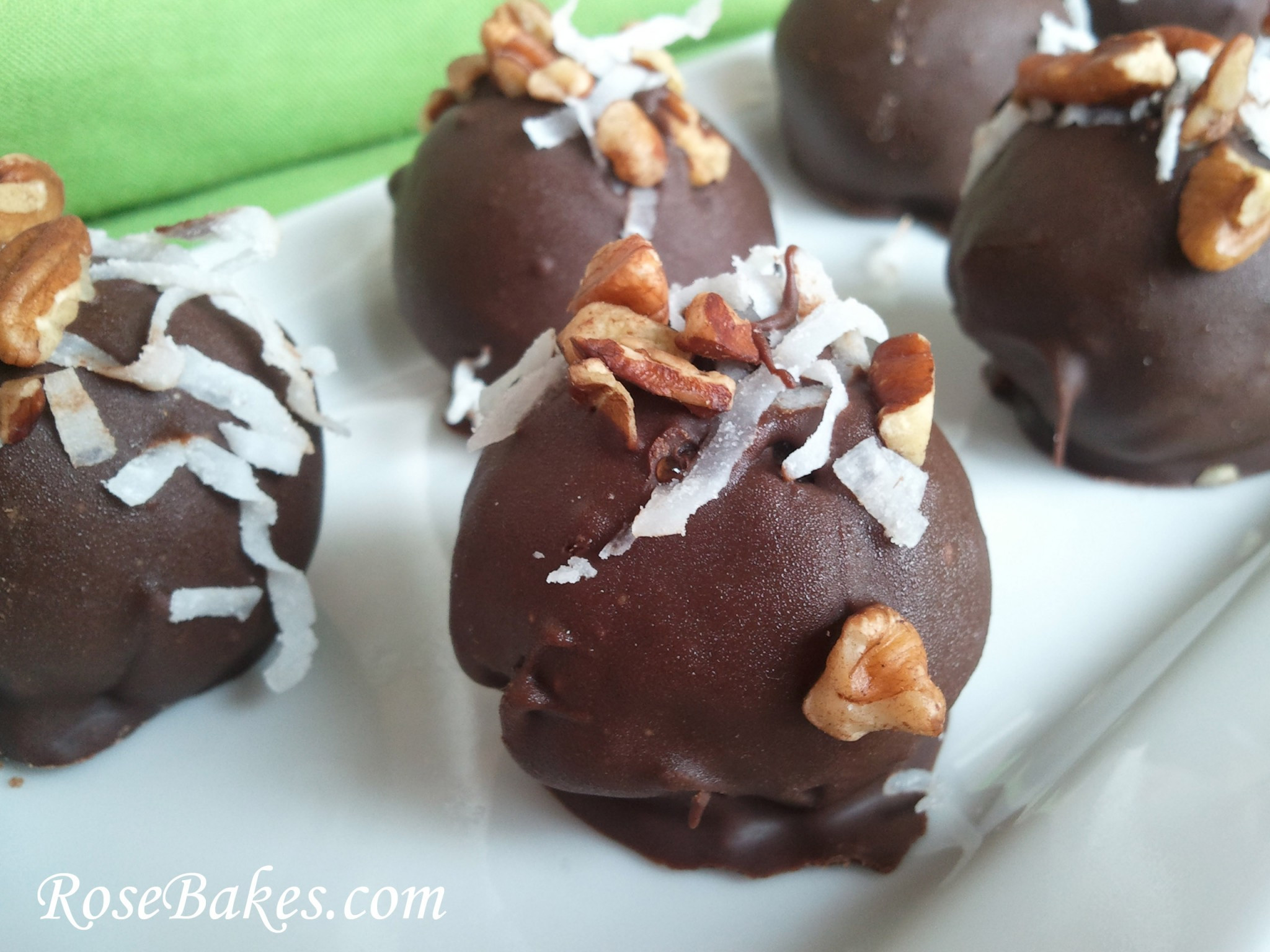 Cake Balls Recipe
 German Chocolate Cake Balls