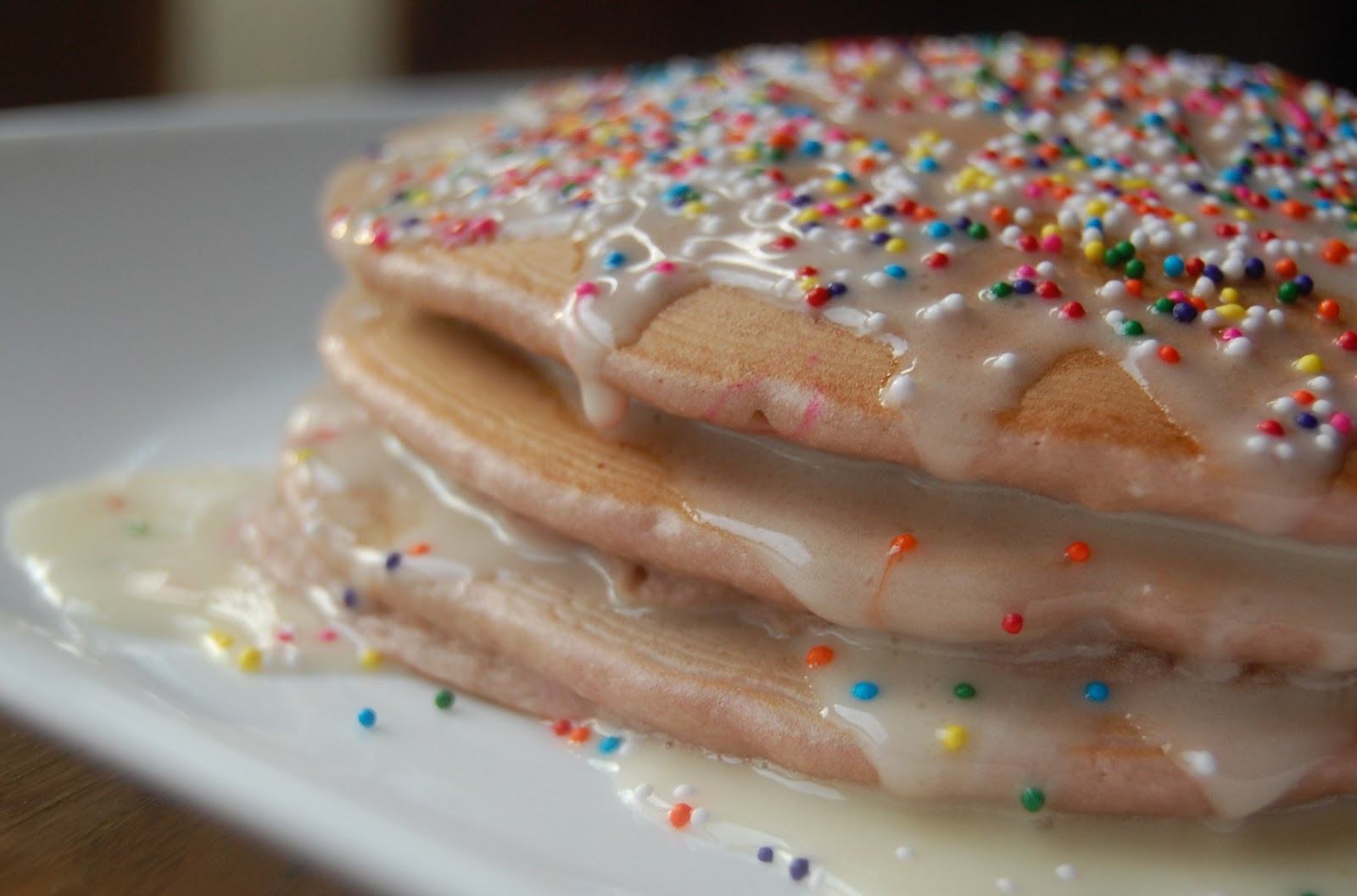 Cake Batter Pancakes
 Cassie Craves Cake Batter Pancakes