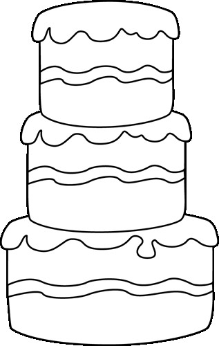 Cake Clipart Black And White
 Cake black and white happy birthday cake clipart black and