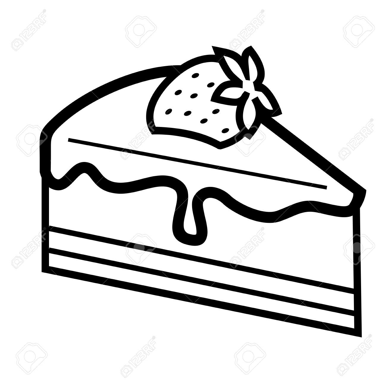 Cake Clipart Black And White
 piece of chocolate cake clipart Clipground