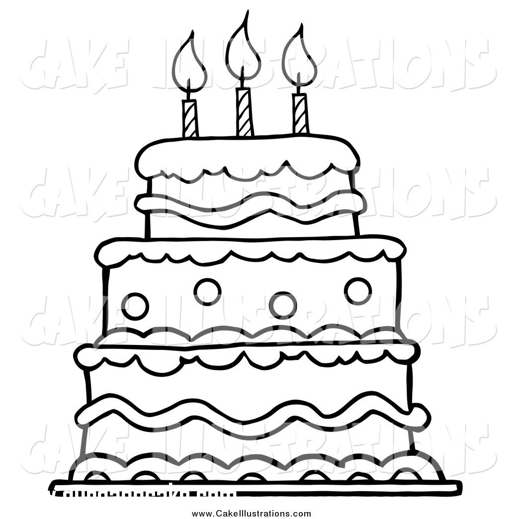 Cake Clipart Black And White
 Happy Birthday Clipart Black And White cilpart