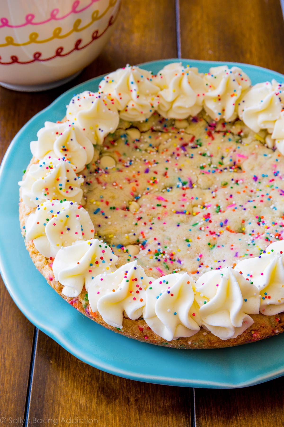 Cake Cookie Recipe
 Funfetti Sugar Cookie Cake