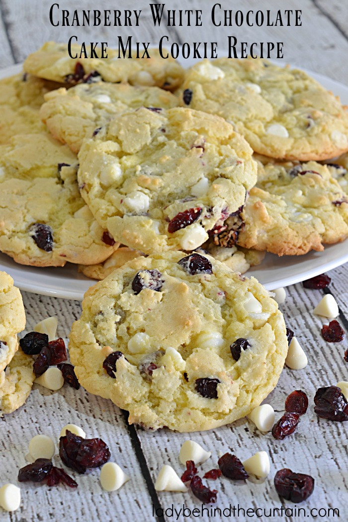 Cake Cookie Recipe
 Cranberry White Chocolate Cake Mix Cookie Recipe