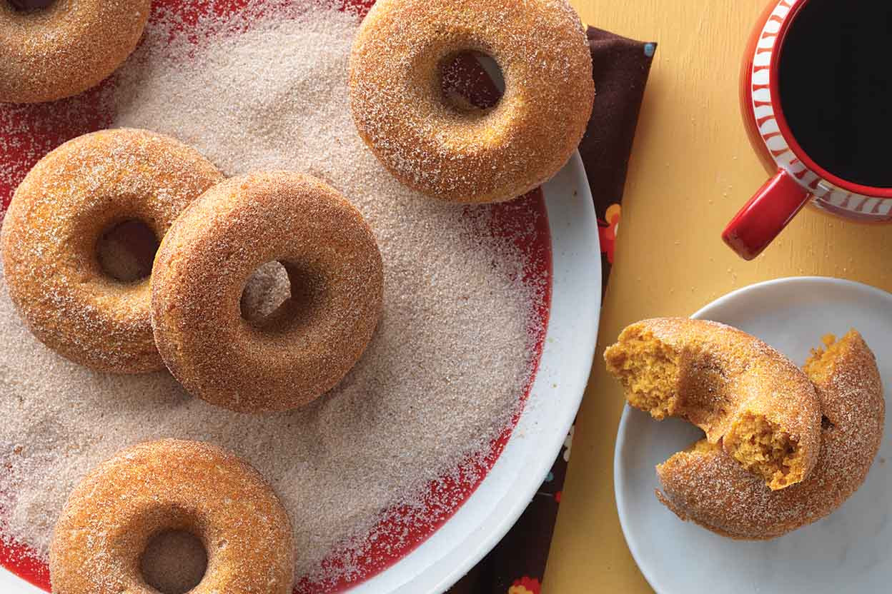 Cake Donut Recipe
 Pumpkin Cake Doughnuts Recipe