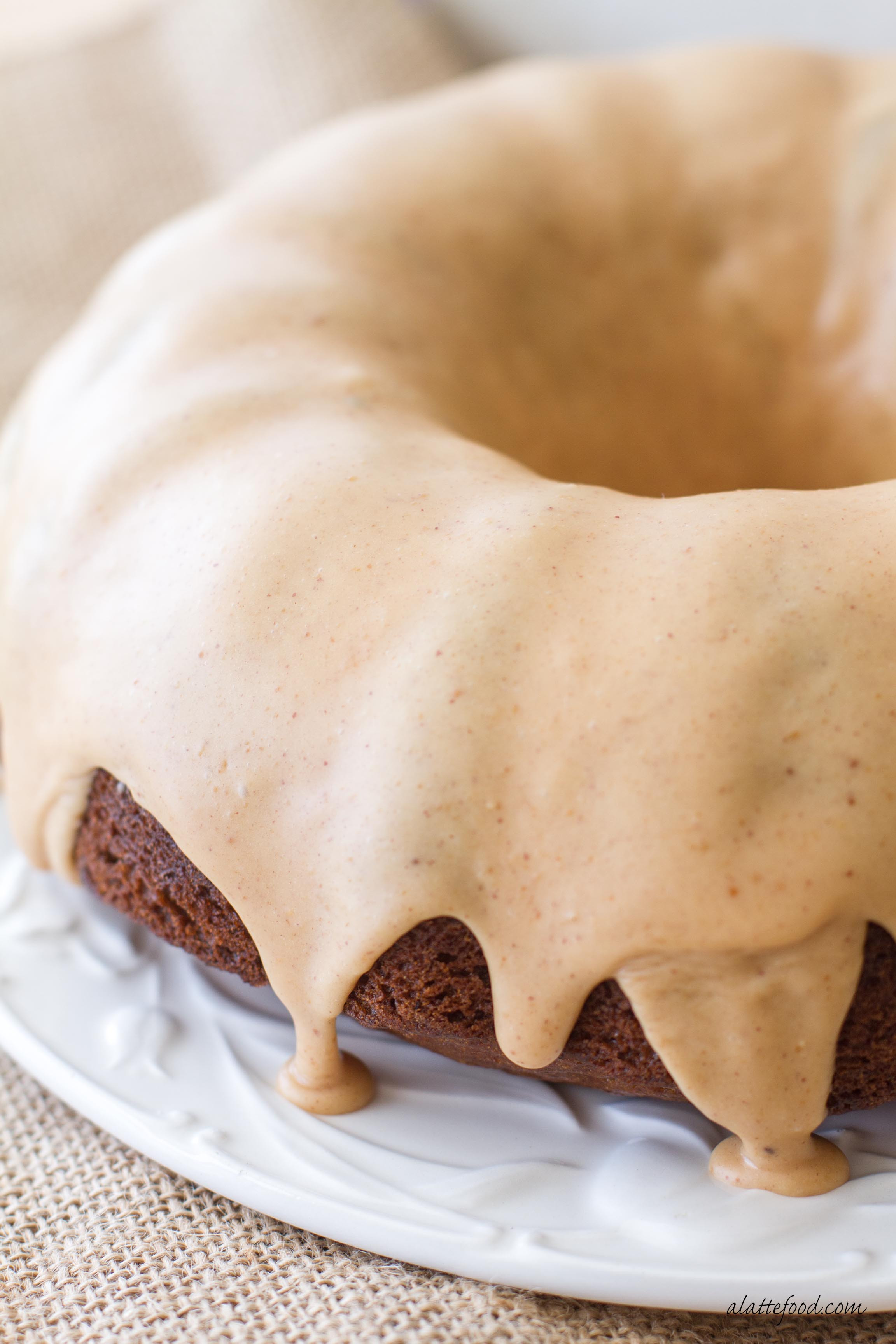 Cake Glaze Recipe
 Banana Bundt Cake with Peanut Butter Glaze A Latte Food