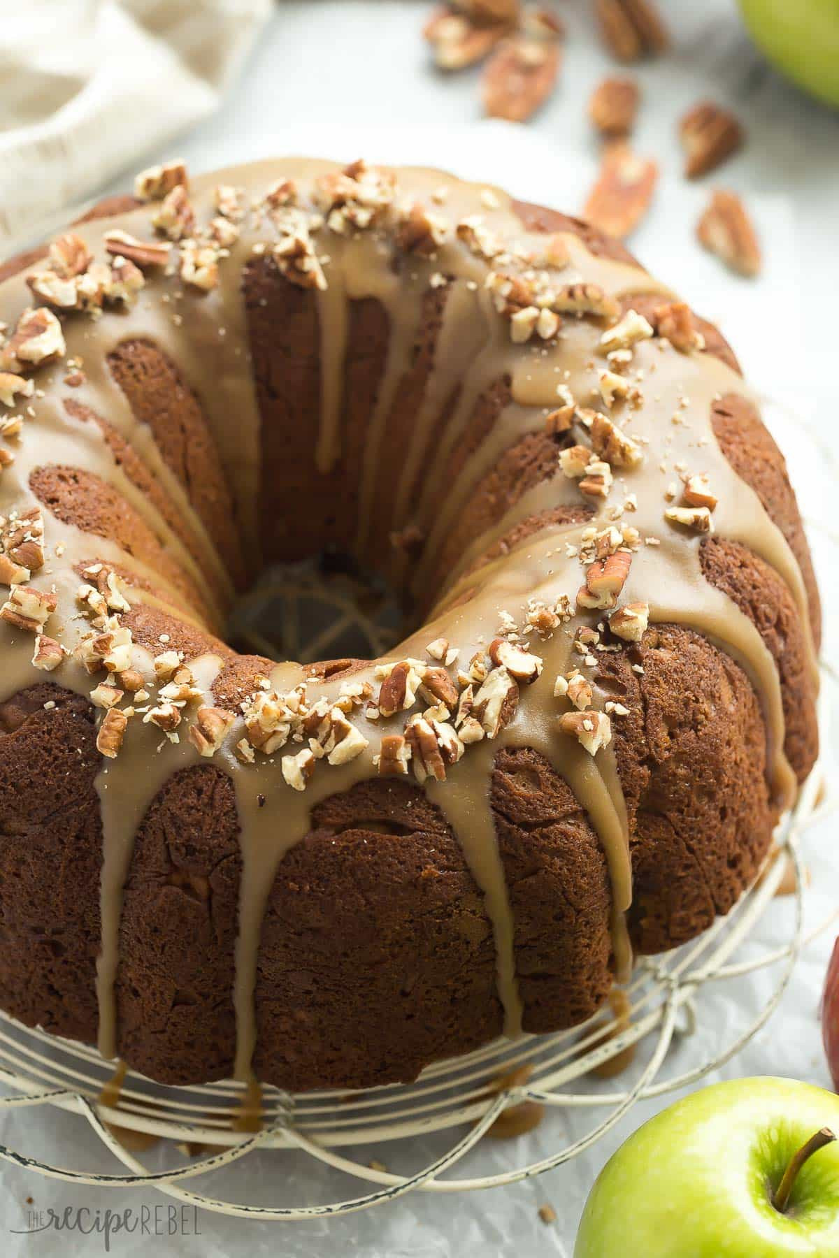 Cake Glaze Recipe
 Praline Glazed Apple Bundt Cake Recipe