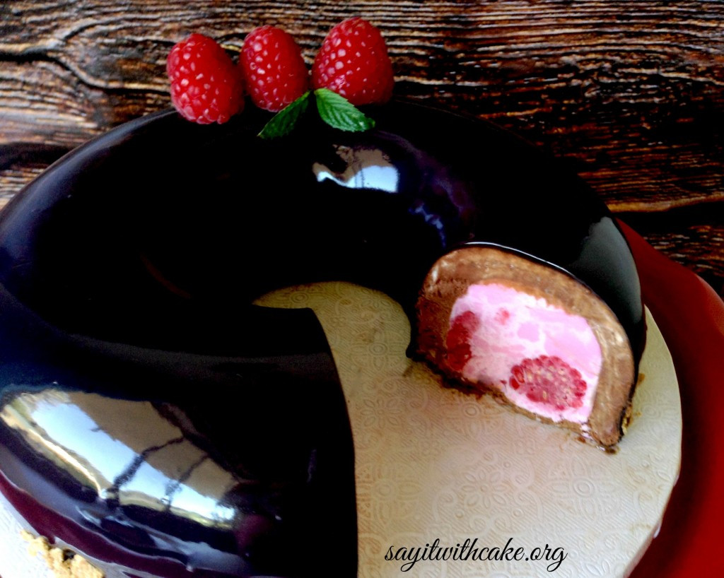 Cake Glaze Recipe
 Chocolate and Raspberry Mousse Cake with Mirror Glaze